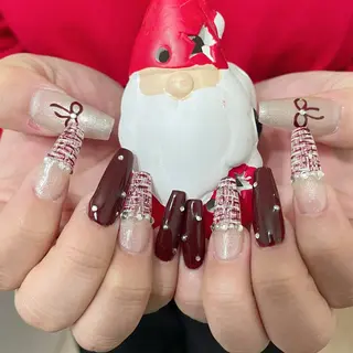 ネイル 🎀藤沢ガーリーネイ ル/長さ出し🎀のネイルデザイン