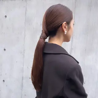 ロング ヘアアレンジ カジュアルを女っぽく 𝗮𝘆𝗮𝗰𝗼のヘアスタイル