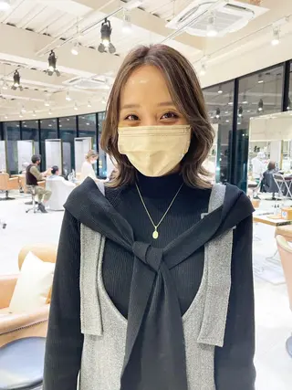 ミディアム カラー パーマ ヘアアレンジ GRAND OMOTESANDOのヘアスタイル