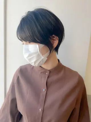 ショート La Bonheur hair reve 池袋西口所属・コテ巻き風パーマ /志村大成のヘアスタイル