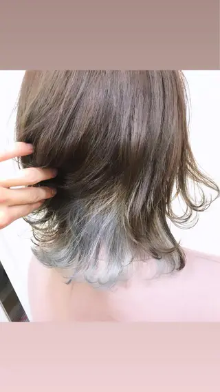 ミディアム カラー ヨシダ トオルのヘアスタイル