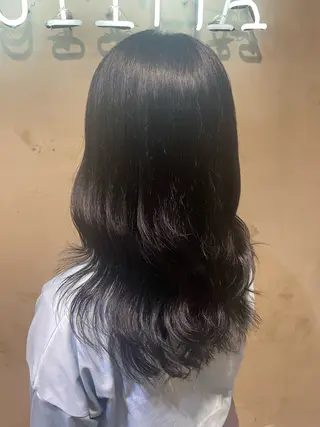 セミロング カラー 🦋韓国/暖色カラー RENA🦋のヘアスタイル