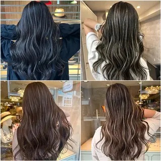 ロング _WHITE所属・_white 髪質改 善ハイライト吉田裕馬のヘアスタイル