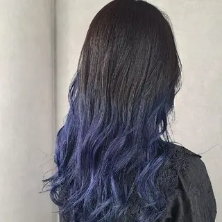 セミロング グラデ❣️インナー 派手髪Fumiyoのヘアスタイル