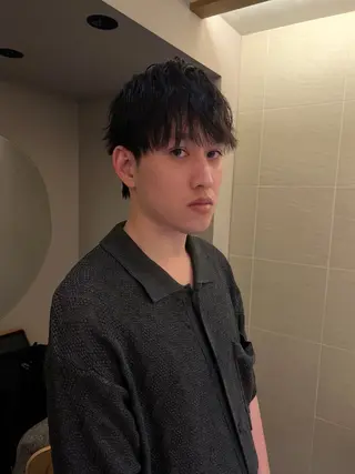 パーマ メンズ yiye   神宮前所属・manami /暖色 /カットモデル募集のヘアスタイル