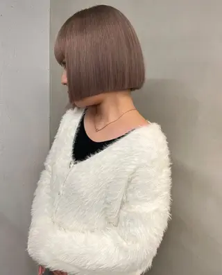 ショート カラー 韓国/レイヤー/ 透明感🩶ひかる🩶のヘアスタイル