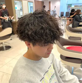 ショート パーマ メンズ 【メンズ特化】 池田大成✂︎のヘアスタイル