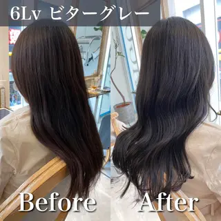 ロング カラー ブリーチなし✨艶髪 カラー𓃲YAGIのヘアスタイル