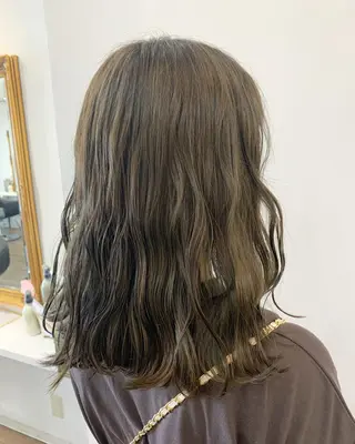 ミディアム カラー beauty   beast 西新店のヘアスタイル