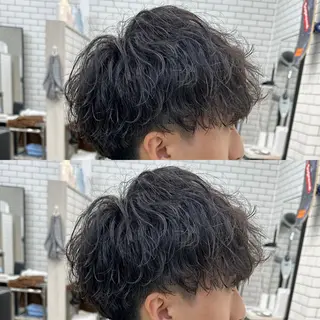パーマ メンズ メンズ特化✂️ 小枝 優生のヘアスタイル