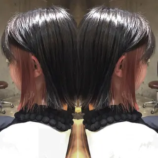 ショート カラー パーマ ヘアアレンジ マツエク・マツパ サロンドミルク 原宿のヘアスタイル