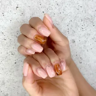 ミディアム カラー パーマ ヘアアレンジ メンズ キッズ ネイル マツエク・マツパ Salon Ｋのネイルデザイン