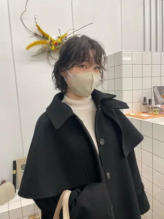 ショート パーマ 関 京磨のヘアスタイル