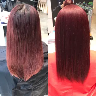 ミディアム カラー ヘアアレンジ Re:ta KANZOのヘアスタイル