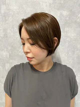 ショート C’LD hair  produce /シールドヘア所属・モテ髪/ボブ/ショー ト/アダチフウトのヘアスタイル