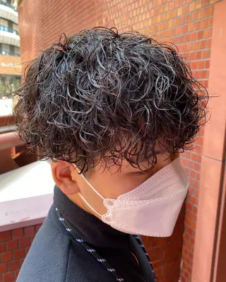 パーマ メンズ 年間2000名担当◎ パーマ職人/仲原佑樹のヘアスタイル