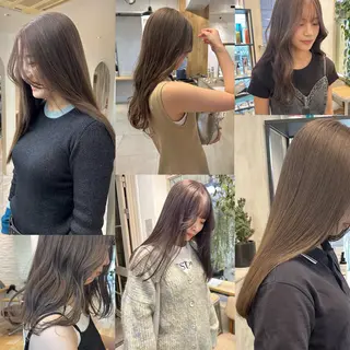 セミロング カラー REINA☁️透明感 カラー/ぷつっと♡のヘアスタイル