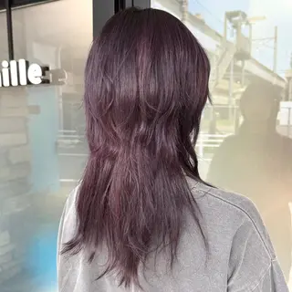 ロング カラー 透明感カラー/パーマ 🌀アオノのヘアスタイル