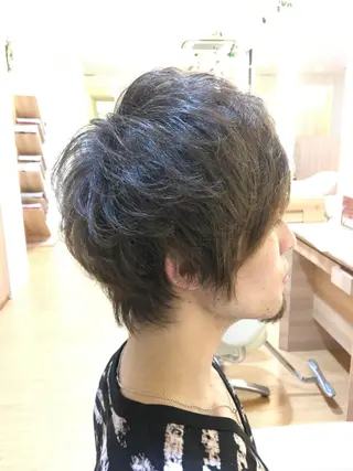 ショート パーマ メンズ メンズカット 三村洸斗のヘアスタイル