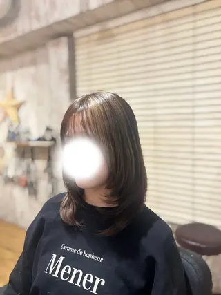 ミディアム LouLou Hair【ルルヘアー】所属・LouLou/ emmaのヘアスタイル