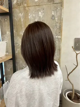 ミディアム カラー ニュアンスパーマ kotojiのヘアスタイル