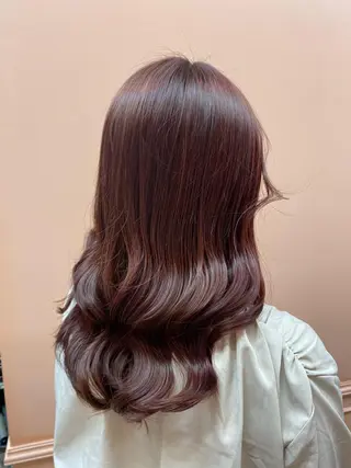 ロング カラー 韓国風モテヘア 🇰🇷aki♡のヘアスタイル