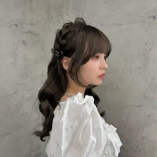 ロング ヘアアレンジ JUNSHIN🦋 ヘアセット／カラーのヘアスタイル