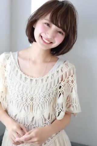 ミディアム カラー マツエク・マツパ 🤎ベージュカラー 🐶メンズパーマのヘアスタイル