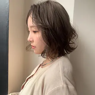 セミロング カラー ヘアアレンジ マツエク・マツパ 透明感カラー/推しカ ラー☁️JURAのヘアスタイル