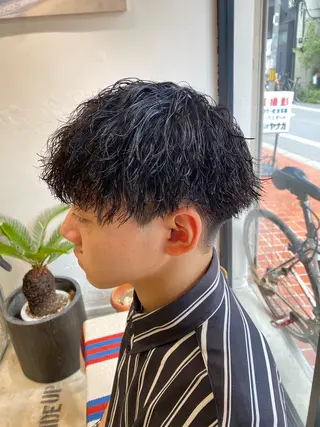 パーマ メンズ 🌴パーマオタク🌴 長谷川　諒佑🌈のヘアスタイル
