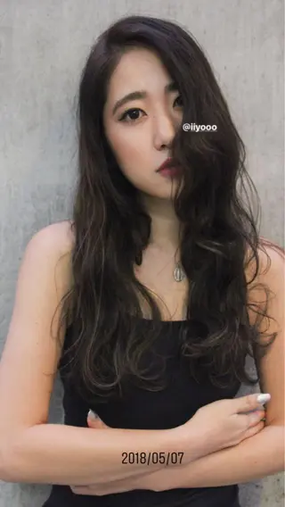 ロング 店長/mao/ 前髪/顔周りカットのヘアスタイル