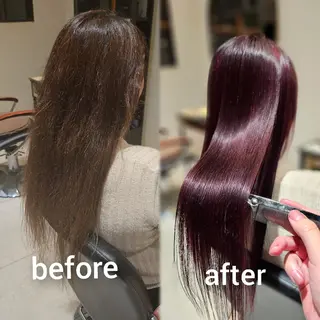 パーマ セミロング 【髪質改善美容師】t occa茨木篠原健太のヘアスタイル