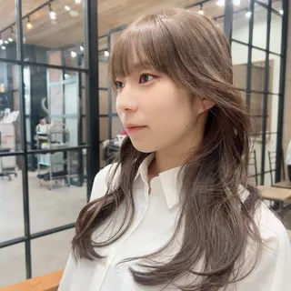 ロング カラー レイヤー/韓国/ ハッシュ/高田翼のヘアスタイル