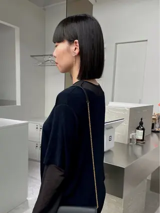 ミディアム stén所属・HARUKA/原宿 ハイトーン/レイヤーのヘアスタイル