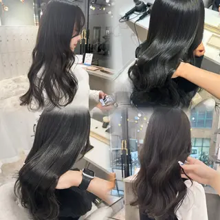 ロング カラー 赤み無し柔らかカラー 【梅田】madokaのヘアスタイル