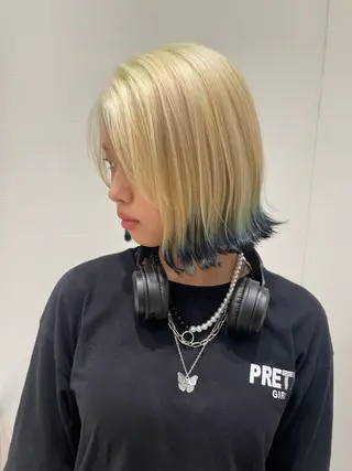 ミディアム カラー 薬院浄水通/ショート /ボブ/rukaのヘアスタイル