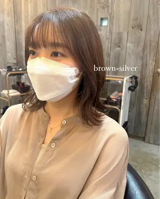 ミディアム カラー dulce oro所属・円山/ブリーチ/暖色 Kiriのヘアスタイル