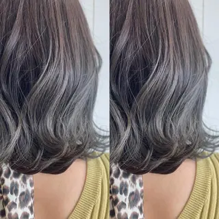 セミロング カラー Snaly カラー特化ページのヘアスタイル