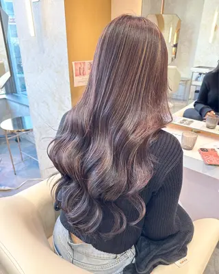 ロング カラー 店長/mao/ 前髪/顔周りカットのヘアスタイル