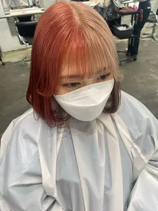 ミディアム カラー 💗💗韓国レイヤー yu-ki💗💗のヘアスタイル