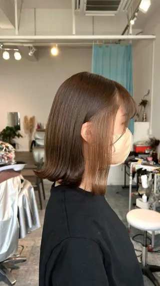 セミロング カラー 🌈re-room EIKI🇰🇷のヘアスタイル