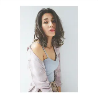 セミロング カラー claude monet  H2o AVEDA所属・丸の内美容師🌿 兒玉　直のヘアスタイル