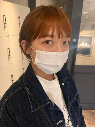 ショート カラー パーマ ヘアアレンジ メンズ キッズ ネイル マツエク・マツパ SALOWIN梅田茶屋町店所属・ウルフレイヤーカット /チヒロのヘアスタイル