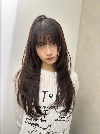 ロング 🎀韓国レイヤー特化 🎀ベージュ/ミクのヘアスタイル