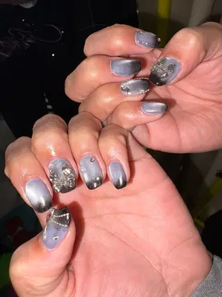 ネイル 33nail✴️栄 スミレ❇️Gel-xのネイルデザイン