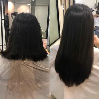 ロング カラー パーマ ヘアアレンジ 八巻 晴香のヘアスタイル