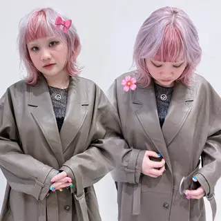 ショート カラー 🦋レイヤーカット 🌈MEGUのヘアスタイル
