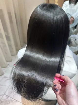 セミロング カラー 髪質改善・艶髪カラー 🌷miku🌷のヘアスタイル
