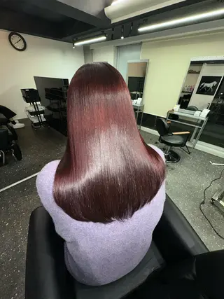 ロング カラー パーマ 髪質改善⭐️縮毛矯正 中野⭐️Rinaのヘアスタイル