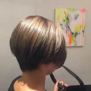 ショート カラー 💘透明感カラー💘 沖本 将宏のヘアスタイル